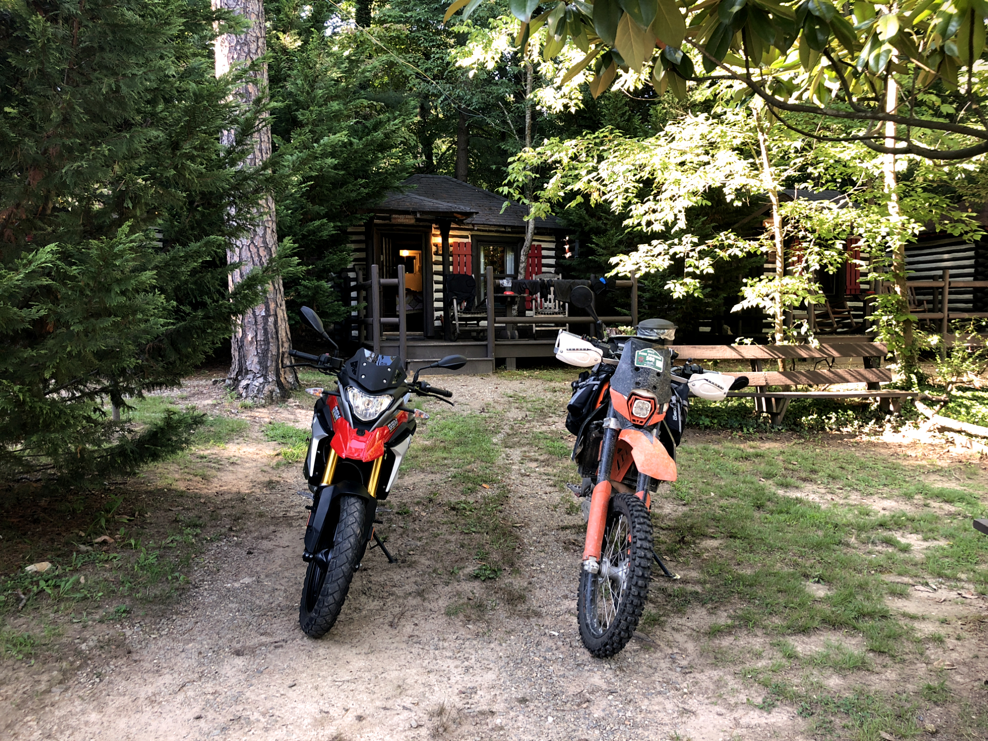 Our bikes at the cabin